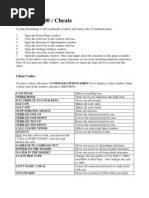 SimCity 4 Keyboard Controls Guide | PDF
