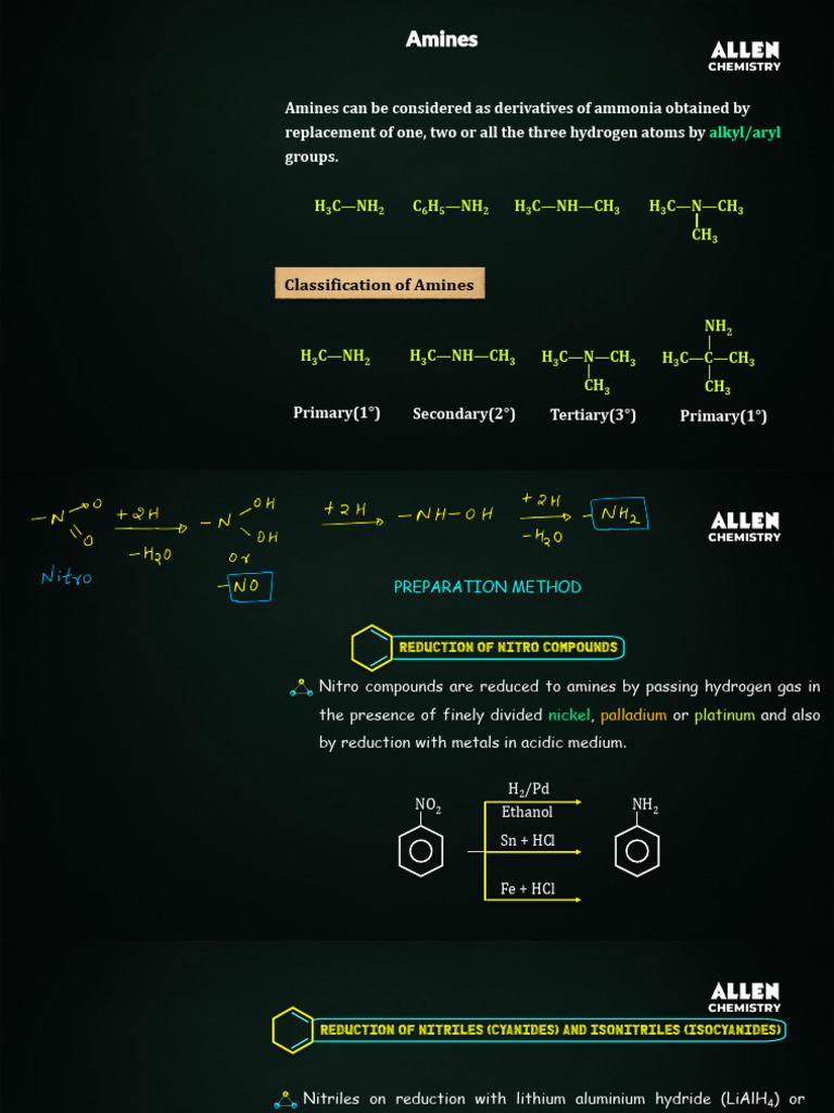 Understanding Amines: Types and Reactions | PDF | Amine | Chemical ...