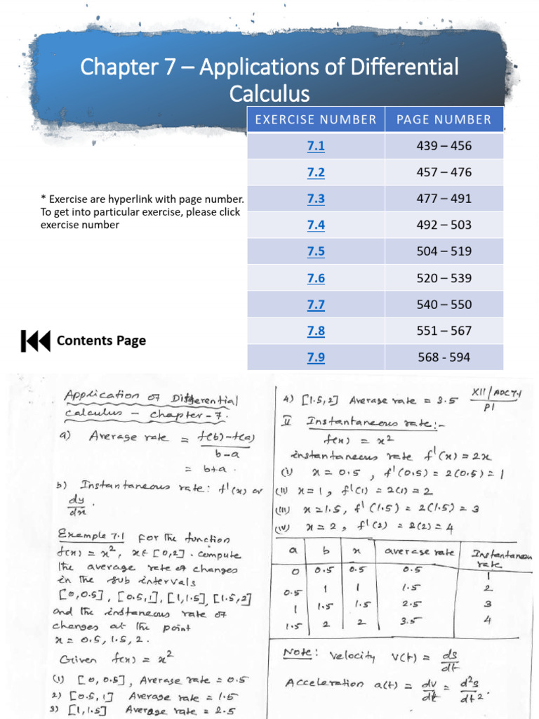 Differential Calculus Applications Guide | PDF
