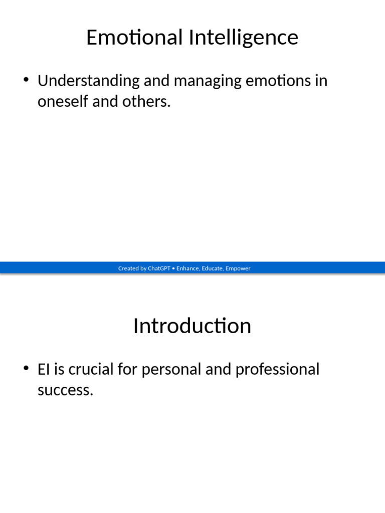 Mastering Emotional Intelligence Skills | PDF