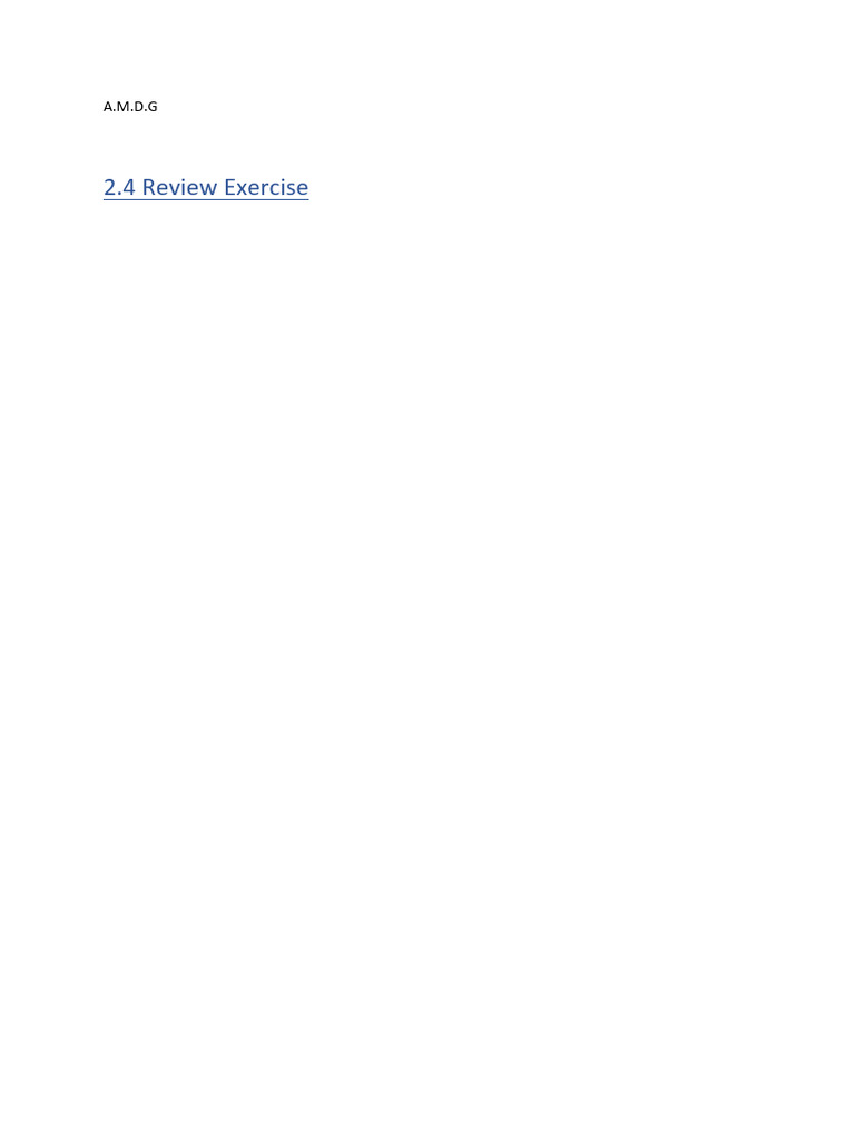 2.4 Review Exercise Ms | PDF