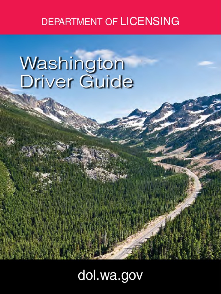 Washington Drivers Manual Washington Drivers Handbook Traffic