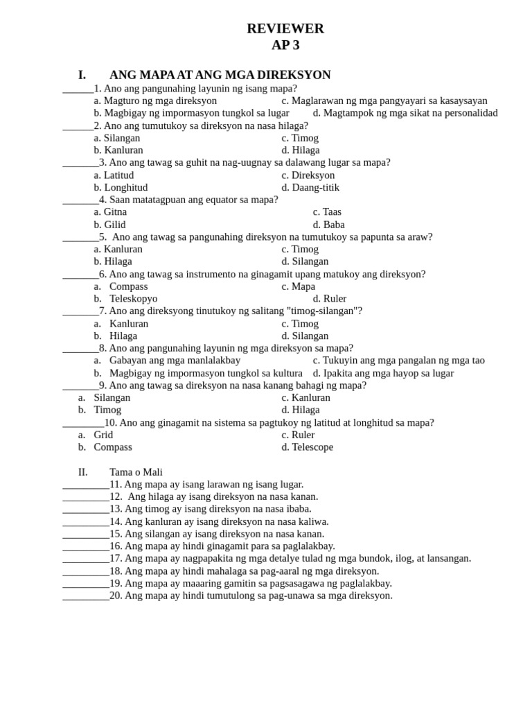 AP 3 Prelim | PDF