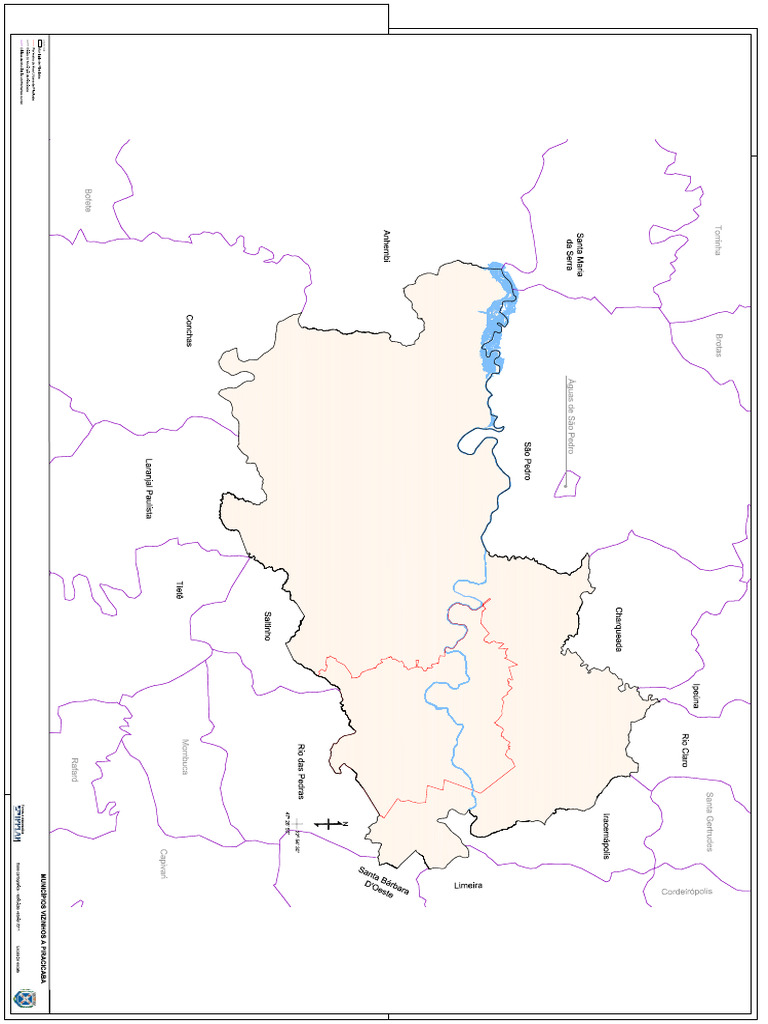 Mapa Dos Municipios Vizinhos | PDF
