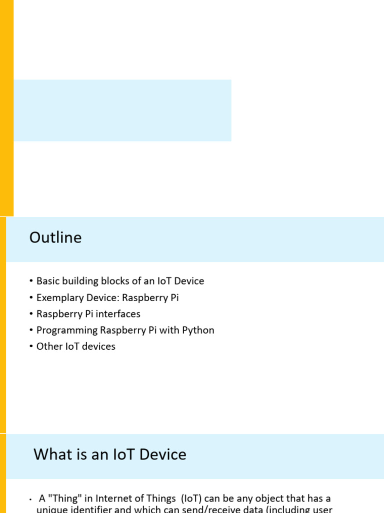 Understanding IoT Devices & Raspberry Pi | PDF | Internet Of Things ...