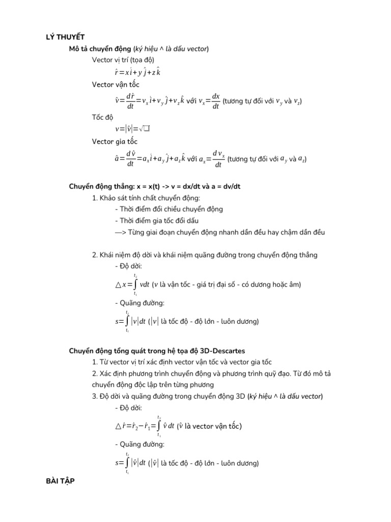 Vector Cơ Bản | PDF