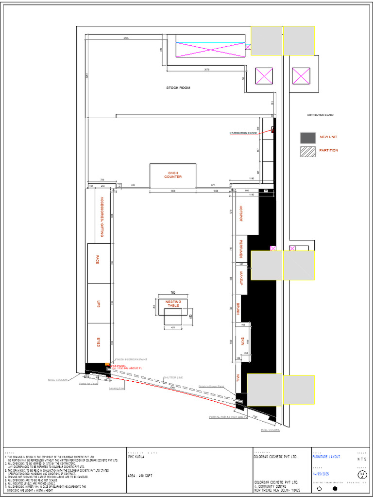 Colorbar Cosmetic Layout Plans | PDF | Cosmetics