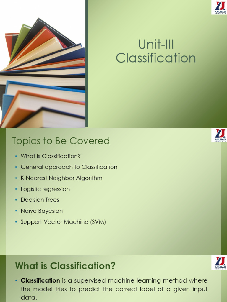Classification Techniques in Machine Learning | PDF | Support Vector ...