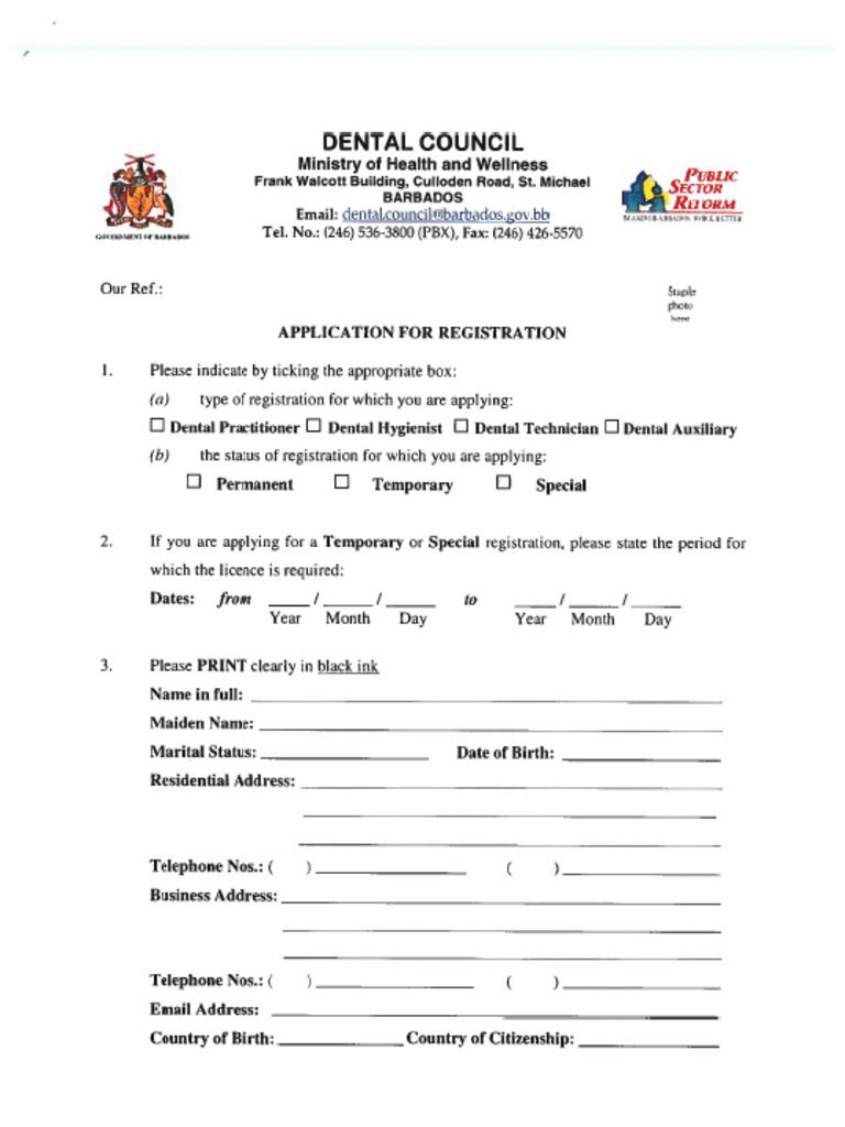 Application Form 1 | PDF