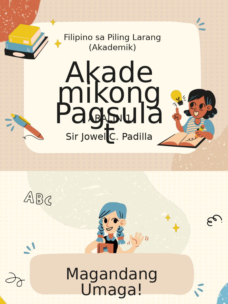 Piling Larang Module 1 Lesson | PDF