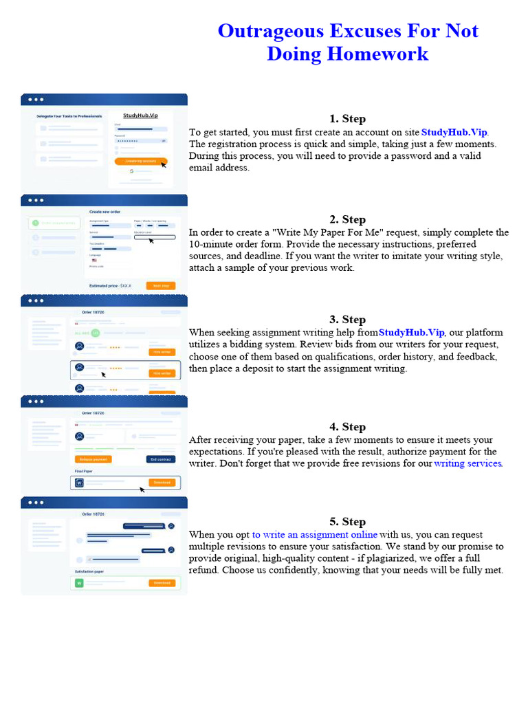 Outrageous Excuses For Not Doing Homework | PDF | Fiscal Policy ...