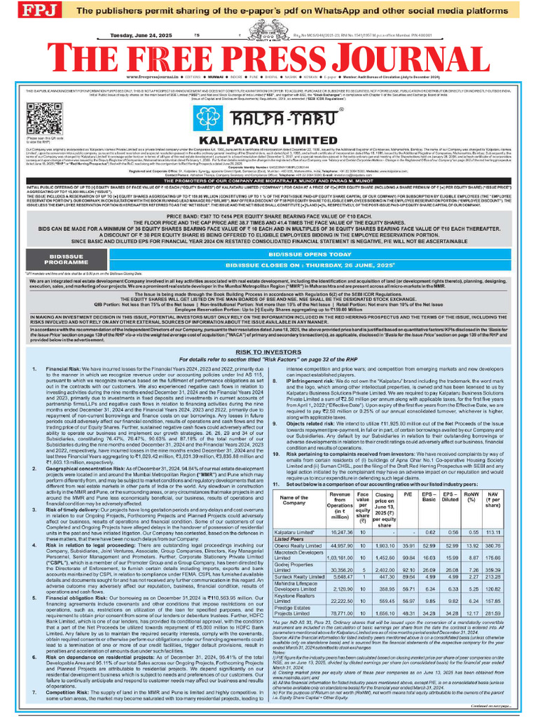 FPJ International Epaper-24!06!2025 | PDF | Iran | Qatar