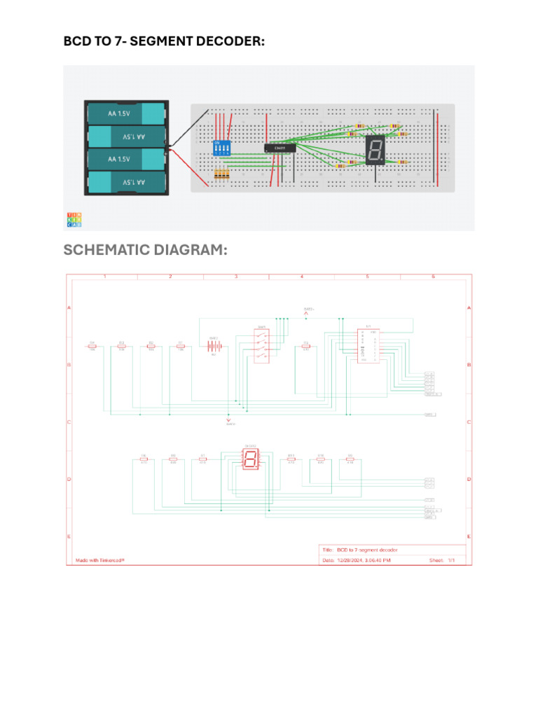 BCD to 7-Segment Decoder Guide | PDF | Electronics | Electrical Engineering
