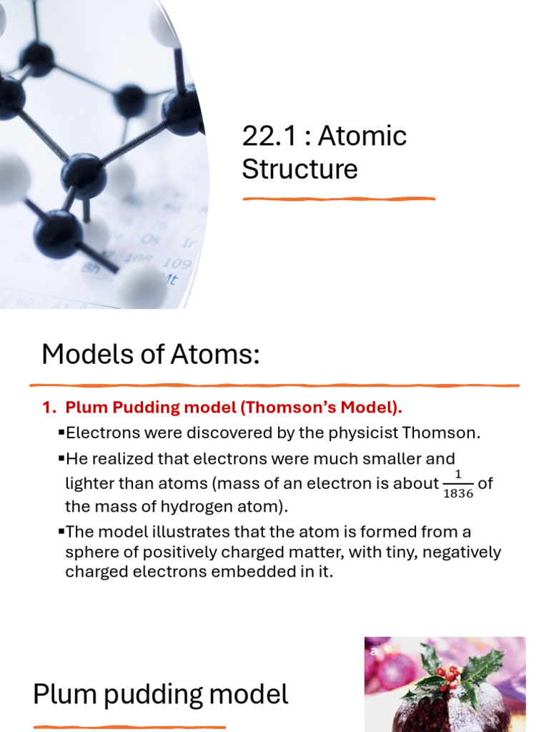 22.1 Atomic Structure | PDF | Atoms | Electron