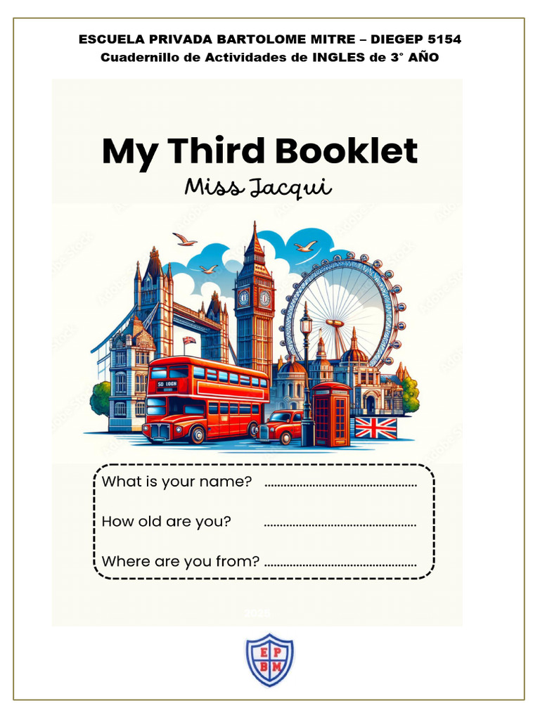 Booklet Third Grade. 3 Er Año 2025 | PDF | Goldilocks And The Three Bears