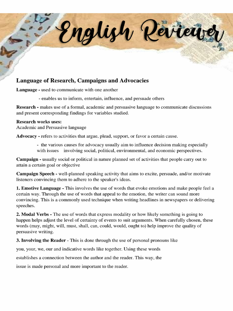 English Reviewer | PDF