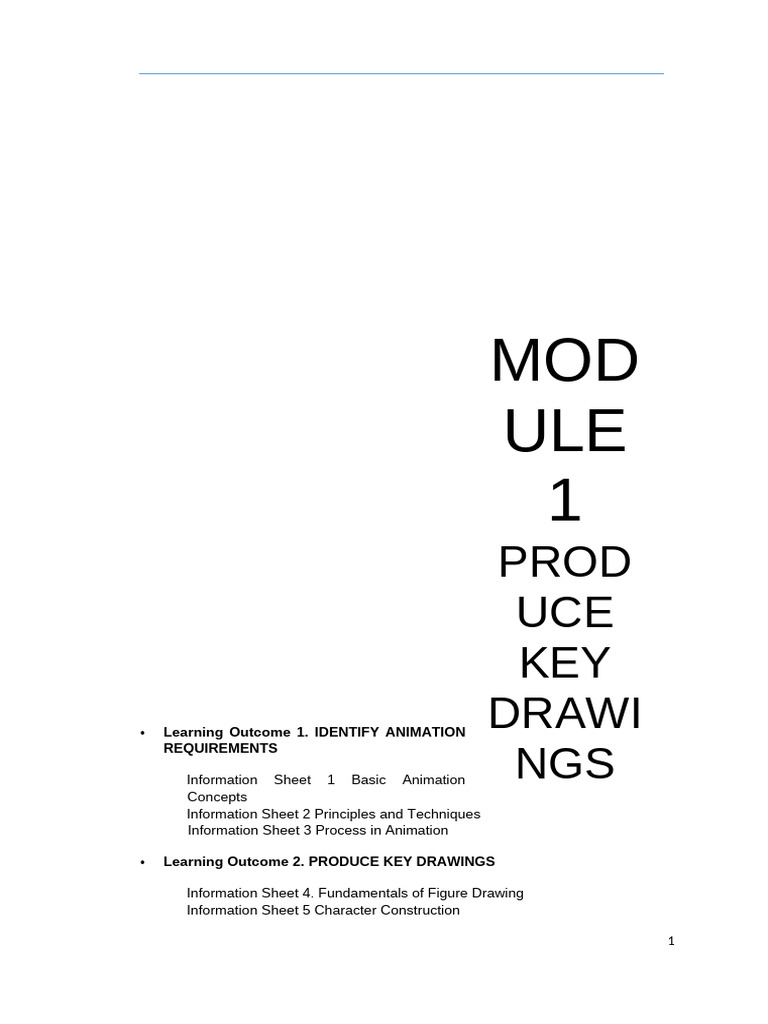 Animation Basics and Key Drawing Skills | PDF | Animation