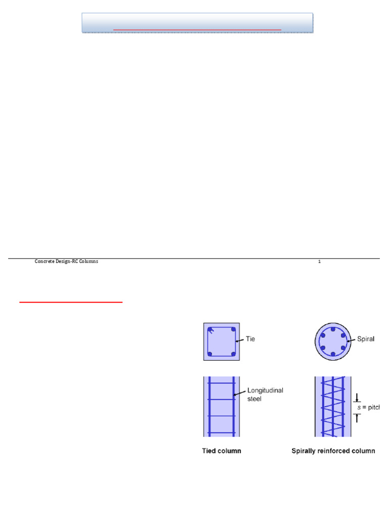 Reinforced Concrete Column Design Guide | PDF | Column | Buckling