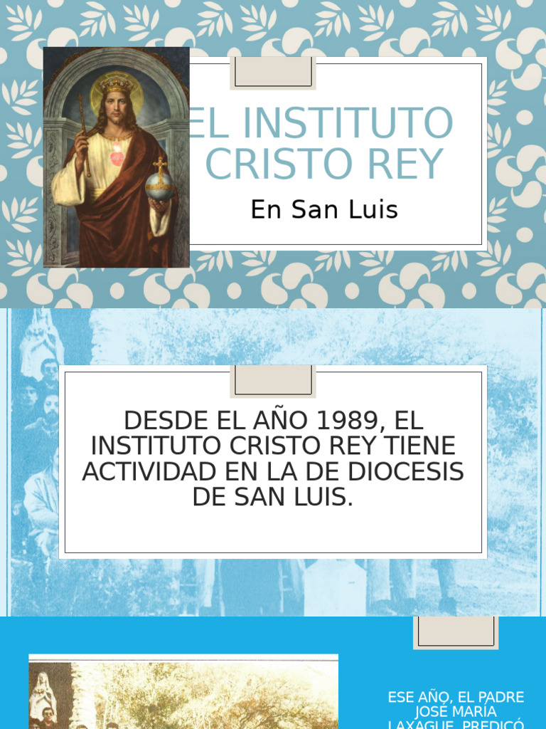 El Instituto Cristo Rey en San Luis | PDF