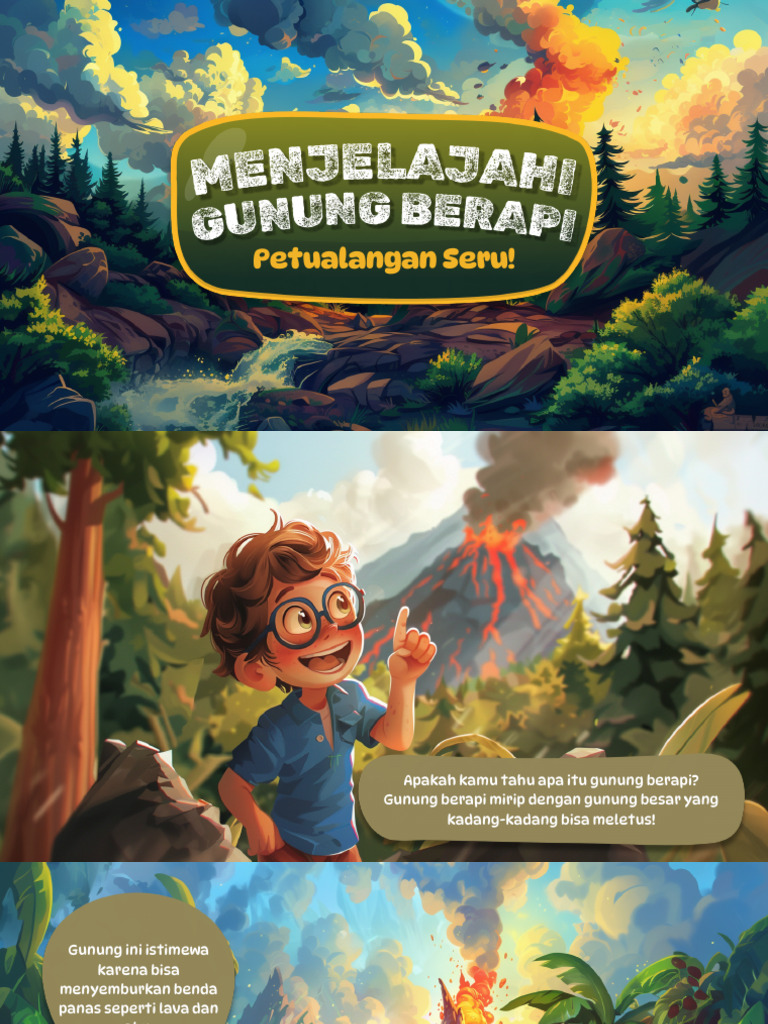 Petualangan Gunung Berapi Anak-anak | PDF
