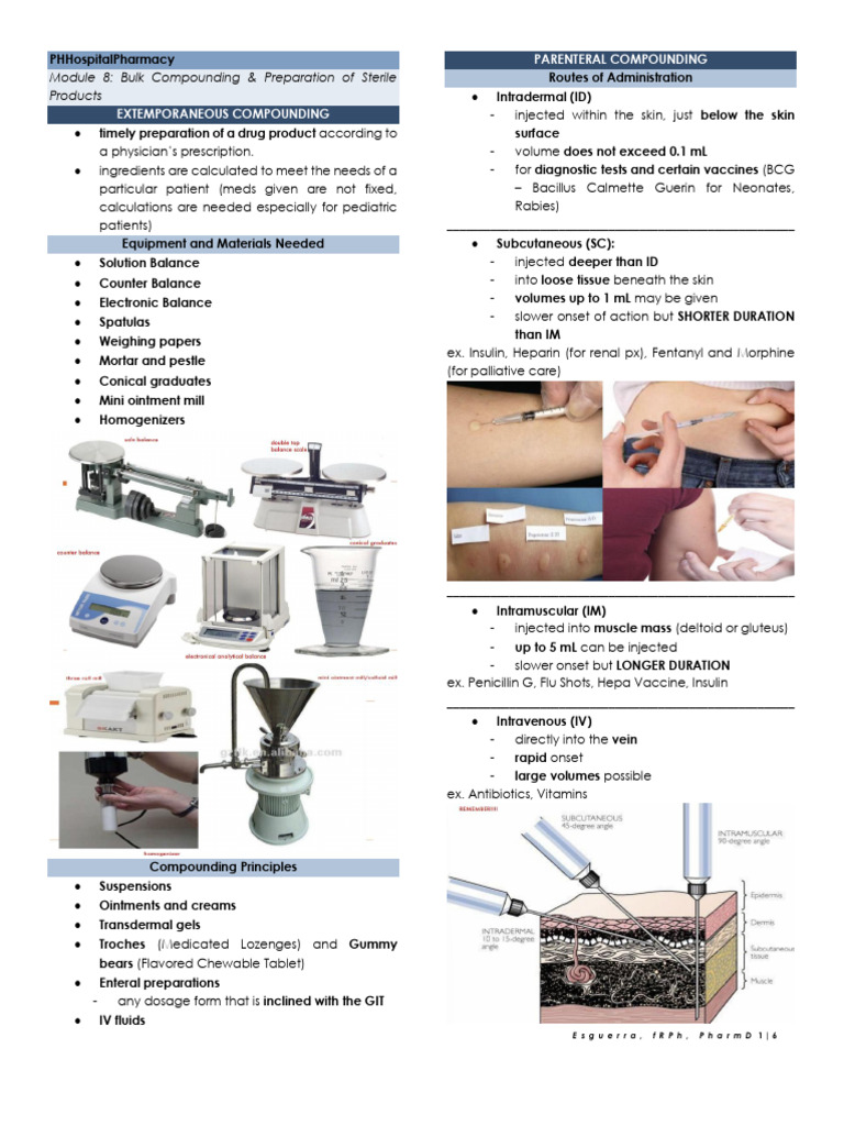 Bulk Compounding & Sterile Preparation Guide | PDF | Clinical Medicine ...
