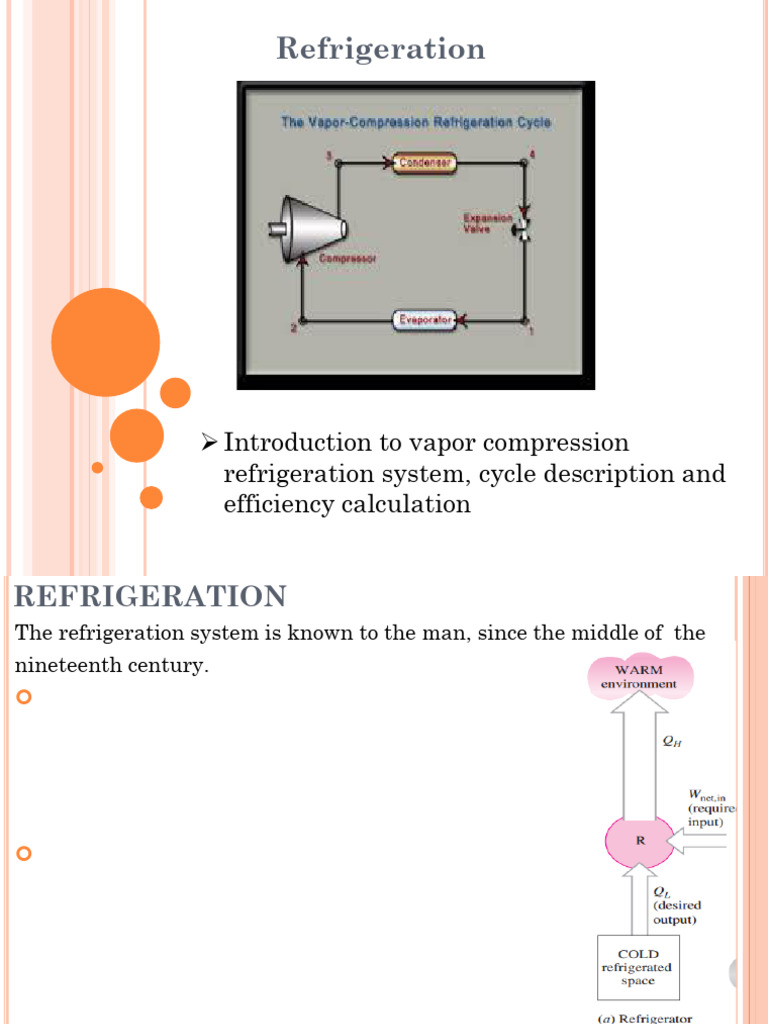 Vapor Compression Refrigeration Overview | PDF | Refrigeration | Heat