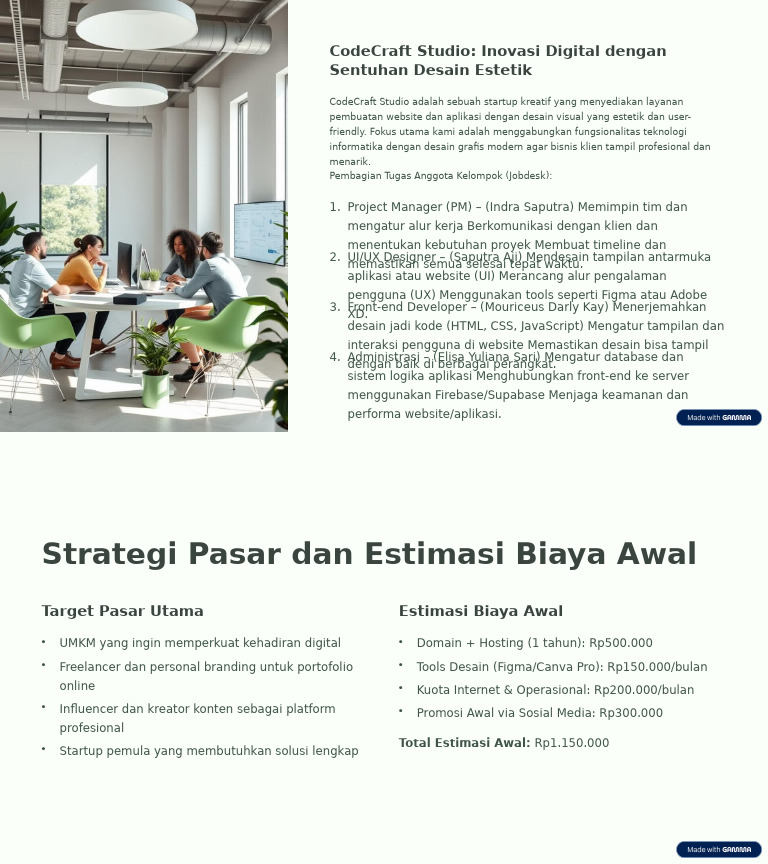 Layanan Digital CodeCraft Studio | PDF