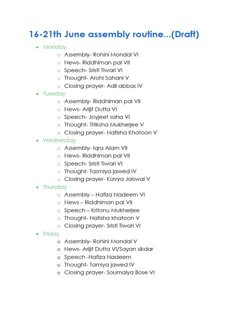 Assembly. 2draft | PDF