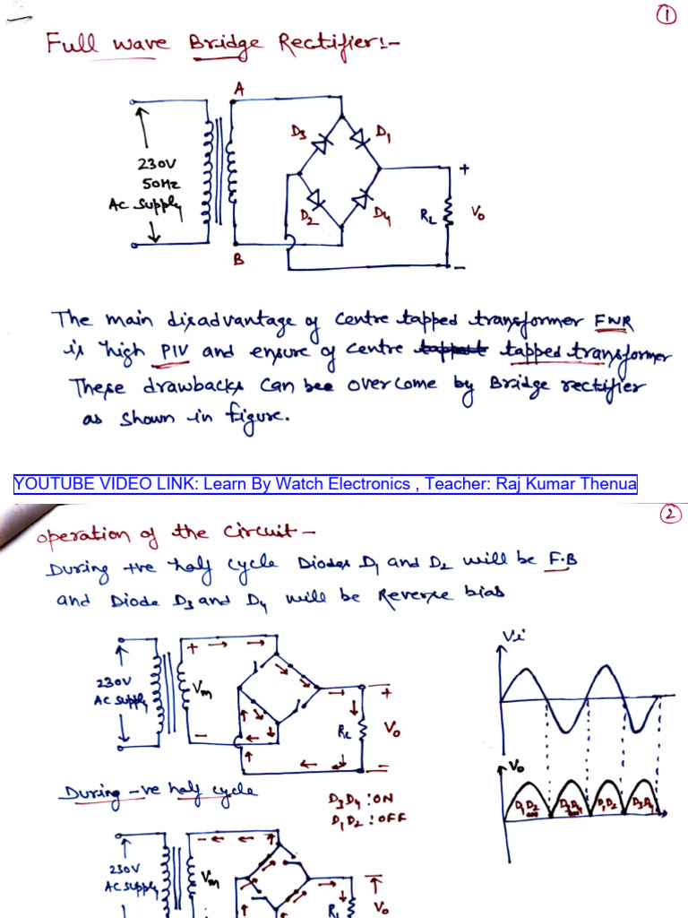 Full Wave Bridge Rectifier | PDF