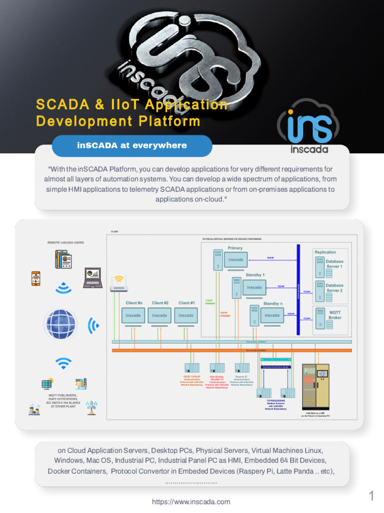 inSCADA: SCADA & IIoT Development Platform | PDF | Databases | Scada