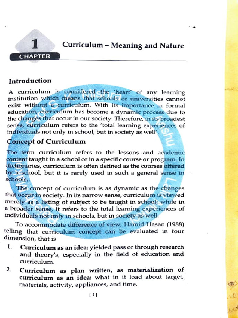 Knowledge and Curriculum Book For B.ed. | PDF