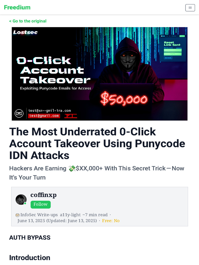 Https - Freedium - CFD - Https - Infosecwriteups - Com - The Most ...