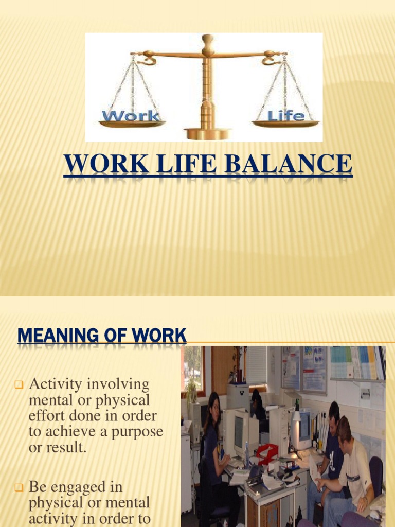 Work Life Balance | PDF | Work–Life Balance | Contentment