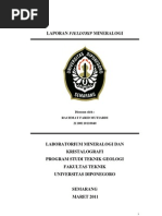 Download laporan fieldtrip mineralogi by Rachmat Farid Mutiardi SN88143800 doc pdf