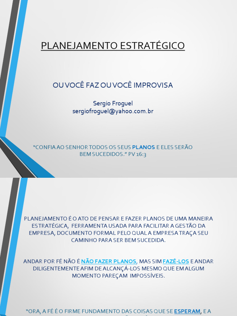 Planejamento Estratégico Eficaz para Negócios | PDF