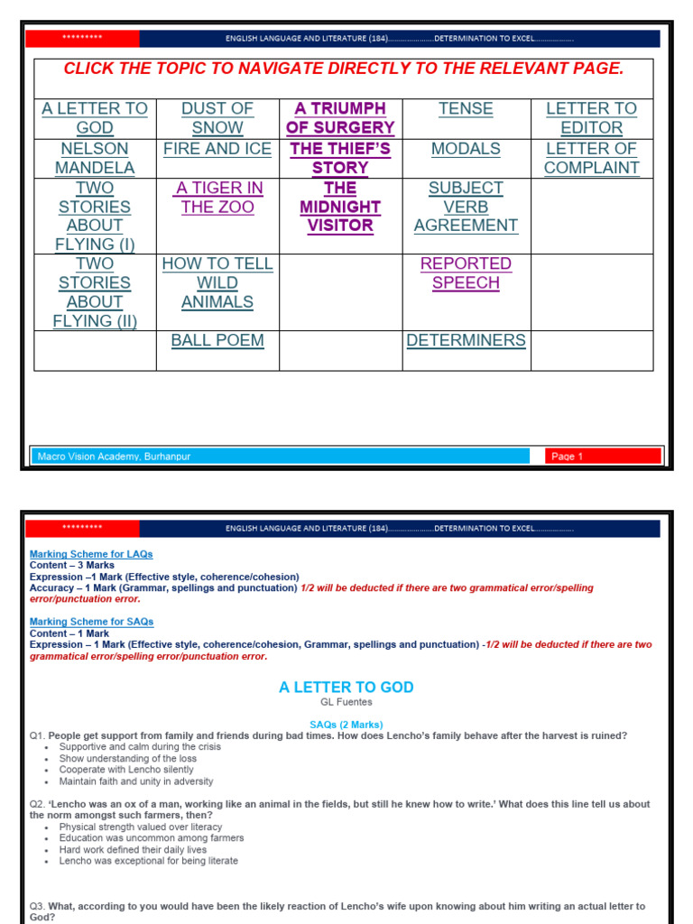 English Literature Study Guide 184 | PDF | Zoo | Poetry