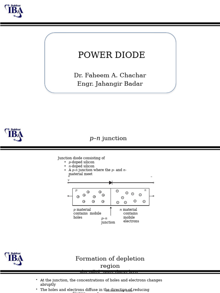 Power Diode Construction Overview | PDF | P–N Junction | Diode