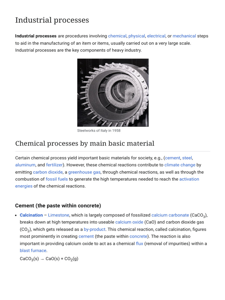Overview of Industrial Processes | PDF | Steelmaking | Steel
