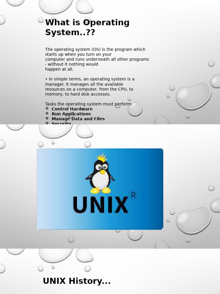 Overview of UNIX Operating System | PDF | Operating System | Process ...