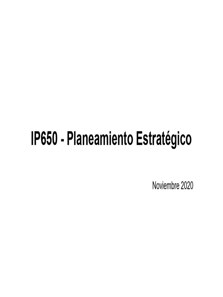 Planeamiento Estrategico Pdf Planificación Gestión Estratégica