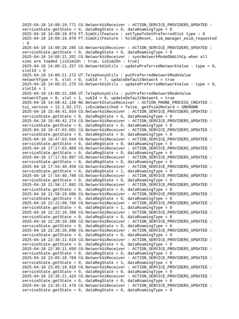Network State Updates Log 2025 | PDF