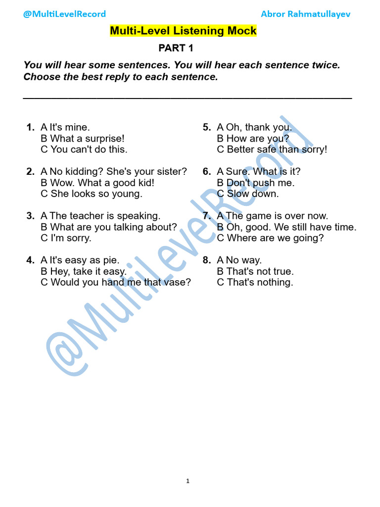 Multi-Level Listening and Reading Practice | PDF | Bees | Greenhouse Gas