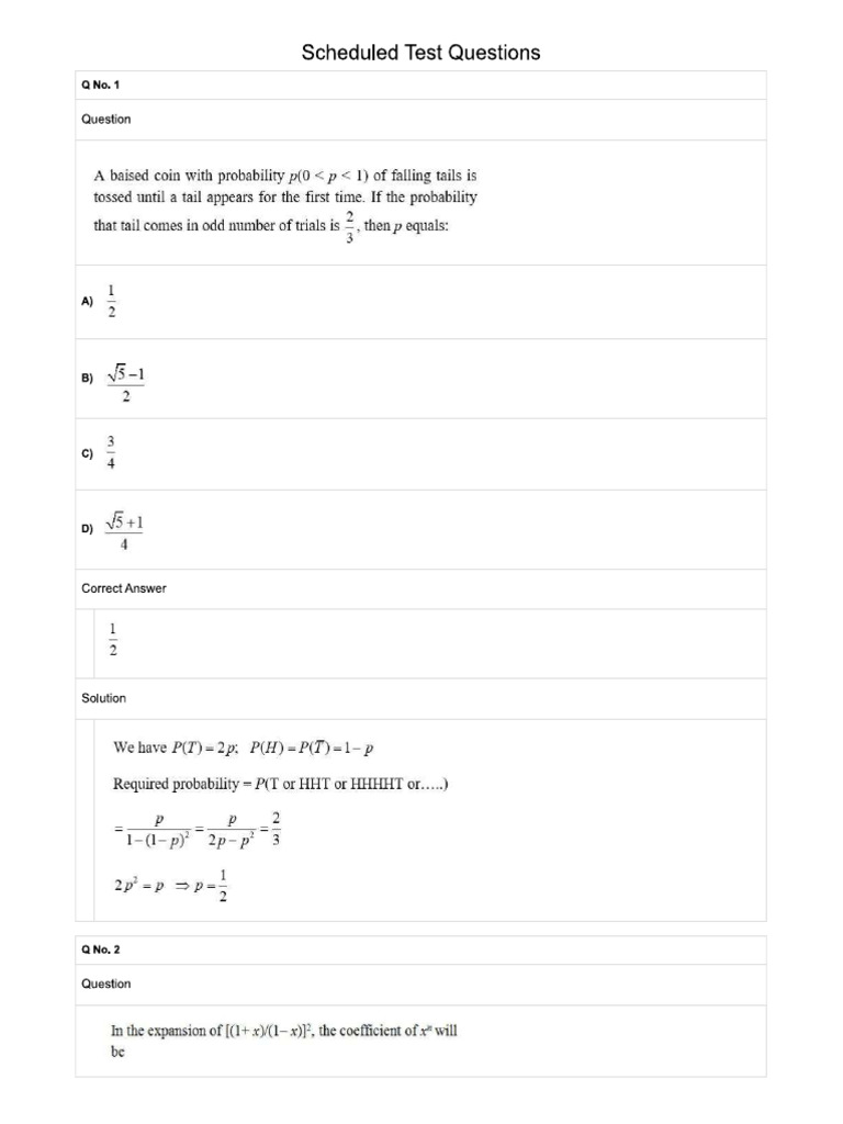C25 Tough Practice Test-9 Math | PDF