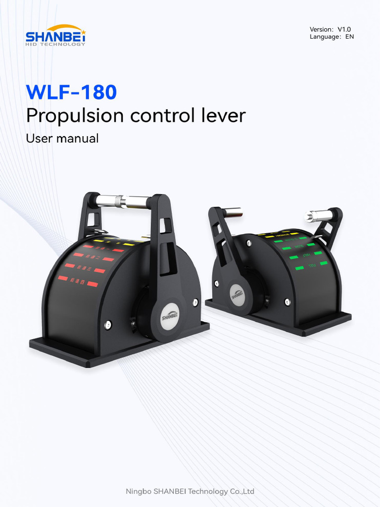 WLF-180 - Propulsion Control Lever - User Manual | PDF
