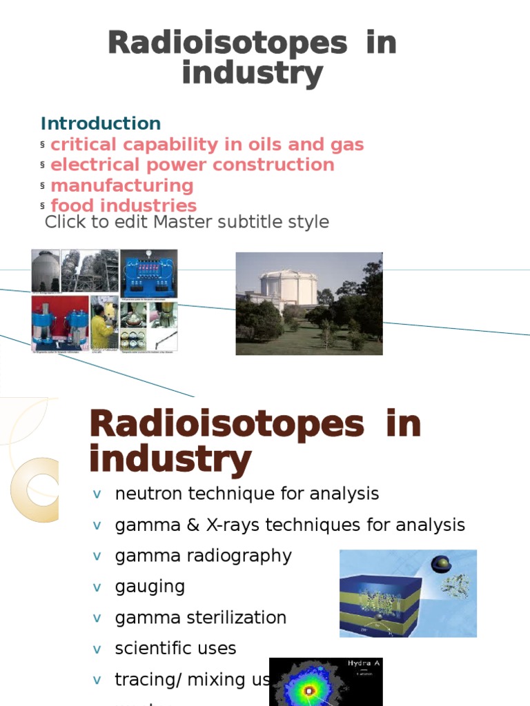Uses Of Radioactivity In Industry