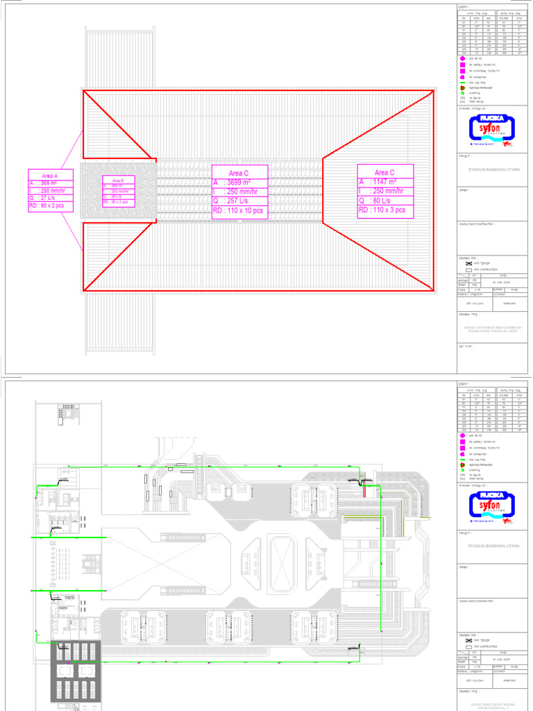 Rucika Syfon System Layout for Bandung | PDF