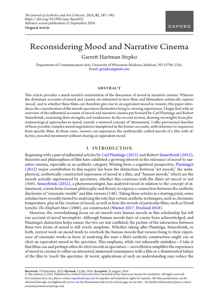 Dramatic Techniques and Foreboding Mood | PDF | Empathy | Experience