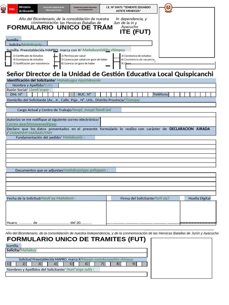Fut Ugel | PDF | Gobierno y personalidad | Autenticación