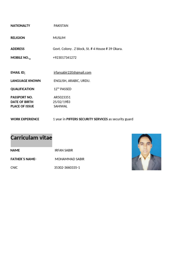 Irfan Khan 2 | PDF