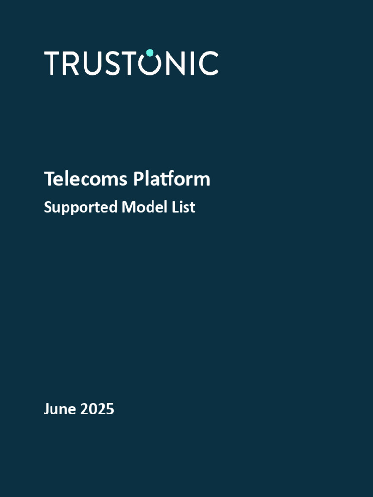 Telecoms Platform - Supported Model List June 2025 | PDF | Motorola ...